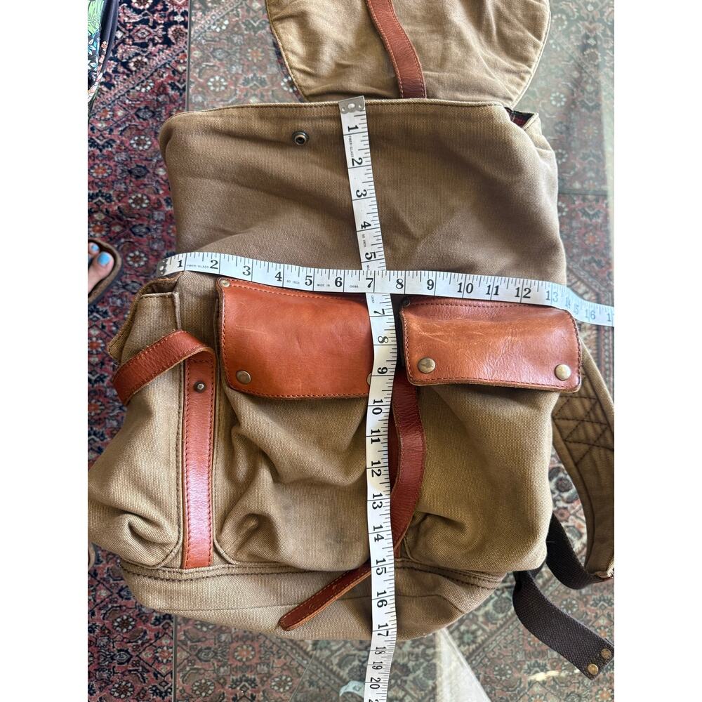 Vintage Will Leather Goods Eugene OR  Lennon backpack brown canvas - Picture 10 of 10